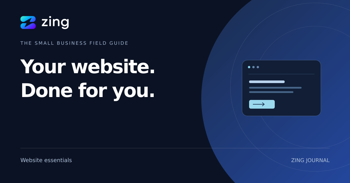 ZING Journal: What does a done-for-you website actually include?