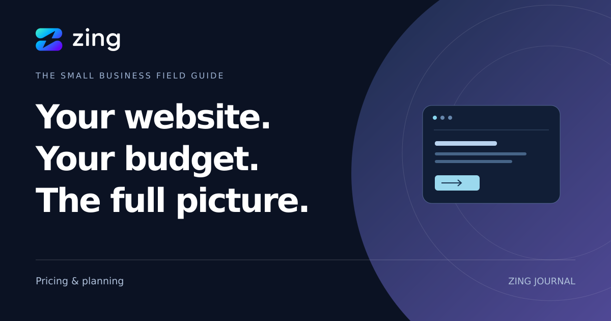 ZING Journal: What should a monthly website plan cost your business?